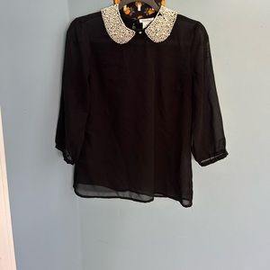 Black shear top